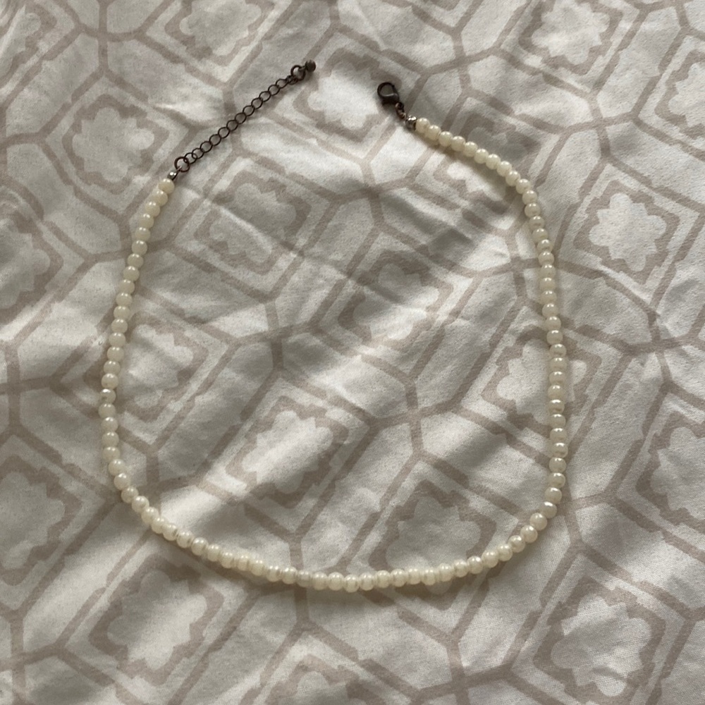 Pearl necklace. 🤍 , cream color